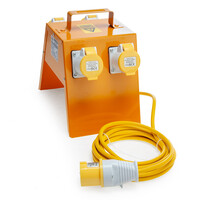 Connexion 10895 Splitter Box 4 Way 4 x 16 Amp Sockets 1.5mm Cable 110V SKU: CON-10895