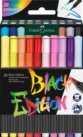 FABER-CASTELL Fasermaler Black Edition 116452 20er Etui