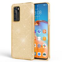 NALIA Glitter Cover compatible with Huawei P40 Case, Protective Sparkly Rugged Rhinestone Bling Phonecase, Slim Shiny Shockproof Bumper Sturdy Skin Protector Shell Ultra-Thin So...