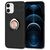 NALIA Ring Cover compatible with iPhone 12 / iPhone 12 Pro Case, Silicone Bumper with 360-Degree Rotating Finger Holder for Magnetic Car Mount, Protective Skin Mobile Phone Shel...