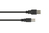 kabelmeister® Anschlusskabel USB 2.0 EASY Stecker A an Stecker B, schwarz, 2m
