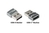 Adapter USB 2.0 Stecker A an USB-C™ Buchse, Aluminiumgehäuse, grau, Good Connections®