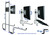 R-Go Flex Monitorständer, verstellbar, silber