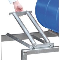 Roller supports for drum stand