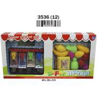 SET SUPERMERCADO CAJERA CON DINERO Y ACCESORIOS EN CAJA 49X26X5,5 CM