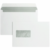 Briefumschläge C5 100g/qm haftklebend Fenster VE=500 Stück weiß