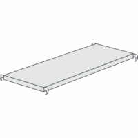 Fachboden für Büro-Regal Progress 500 BxT 75x40cm lichtgrau