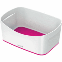 Aufbewahrungsschale myBox A5 weiß/pink