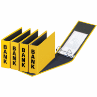 Bankordner Basic Colours A5 quer 5cm gelb