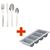 Olympia Kelso Cutlery with Tray in Plastic - Knives / Forks / Spoons - 240 pc