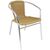 Bolero Wicker Chairs with Aluminium Frame in Beige - 735X530X580mm Pack of 4