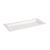 Fiesta Green Rectangular Plates in White - Compostable Bagasse - 258mm x 50