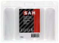 SAM lakroller [5x] - 10 cm - schuim - gladde ondergrond