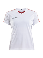 Craft Tshirt Progress Jersey Contrast W L White/Bright Red