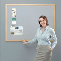 Eco friendly office noticeboards - grey