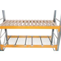 Shelf decks for galvanised pallet racking