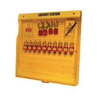Large lockout station & pocket with cover