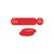27mm Traffolyte valve marking tags - Red (326 to 350)