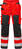 High Vis Handwerkerhose Kl.2 2025 PLU Warnschutz-rot/schwarz Gr. 60