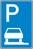 Verkehrszeichen VZ 315-60 Parken auf Gehwegen, 630 x 420, Rundform, RA 2