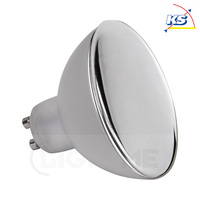 LED Kopfspiegel-Reflektorlampe StepDim, Ø7cm, GU10 5W 2700K 350lm, dimmbar, Nickel gebürstet