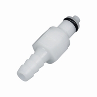 Quick-lock coupling plugs with valve PMC Series Acetal Type PMCD2004
