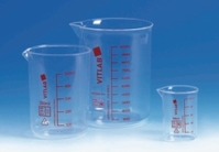 100ml Griffin beakers PMP with printed red scale