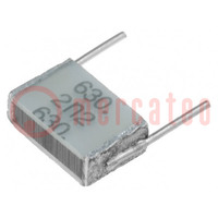Kondensator: poliestrowy; 2,2nF; 400VAC; 630VDC; 7,5mm; ±10%; THT