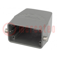 Behuizing: voor connectoren HDC; maat 10B; voor draad; hoog; M40
