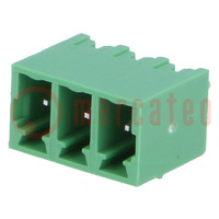 Pluggable terminal block; 3.81mm; ways: 3; straight; socket; male