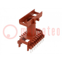 Coil former: with pins; plastic; THT; H: 32mm; X1: 40.64mm