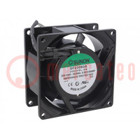 Fan: AC; axial; 230VAC; 80x80x38mm; 40.7m3/h(±7%); 32dBA; 2400rpm