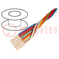 Wire; 12x0.35mm2; unshielded; 49V; 100m; OFC; stranded