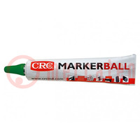 Verf; acryl; groen; 3mm; MARKER BALL; Tip: rond; -20÷70°C,max.200°C