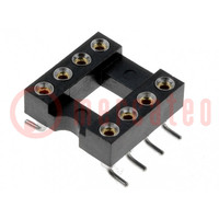 Basetta: circuiti integrati; DIP8; Spaziatura: 2,54mm; SMT; 7,62mm