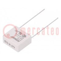 Capacitor: paper; Y1; 4.7nF; 500VAC; 15mm; ±20%; THT; P295; 1500VDC