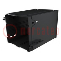 Enclosure: enclosure base; X: 96mm; Y: 96mm; Z: 124mm; PPO; black