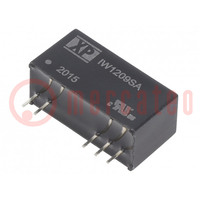 Converter: DC/DC; 1W; Uin: 9÷18V; Uout: 9VDC; Iout: 111mA; SIP; THT; IW