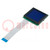 Pantalla: LCD; gráfico; 128x128; STN Negative; azul; LED; PIN: 20
