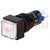 Switch: push-button; Pos: 2; SPDT; 0.5A/250VAC; 1A/24VDC; ON-ON