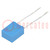 Capacitor: polyester; 0.1uF; 160VAC; 250VDC; 5mm; ±5%; -55÷125°C