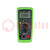 Digital multimeter; LCD; 3,75 digit (3999); 3x/s; Resol: 1°C; IP50