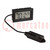 Meter: thermohygrometer; digitaal; op paneel; LCD; Temp: -50÷70°C