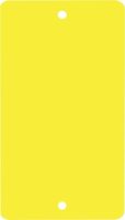 Frachtanhänger - Gelb, 7.5 x 13 cm, Kunststoff, 2 x Befestigungslöcher, Matt