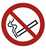 Verbotsschild Folie D50 mm Rauchen verboten 6 Stk.pro Bogen