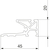 Skizze zu MACO ET tömítősín PVC, szárny távolság 28 mm, 2500 mm, fekete