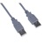 PREMIUMCORD Kábel USB 2.0 A - A, M/M, 5m, szürke