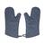 Detailansicht Oven glove "Heat resistant", set of 2, blue/grey