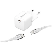 INTENSO W30C GAN + C315L CHARGEUR USB INTÉRIEURE COURANT DE SORTIE (MAX.) 3 A NBR. DE SORTIES: 1 X USB-C®, LIGHTNING GAN, USB PO