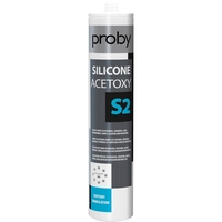 MASTIC JOINT SILICONE ACÉTOXY S2 280ML BLANC PROBY 12002438